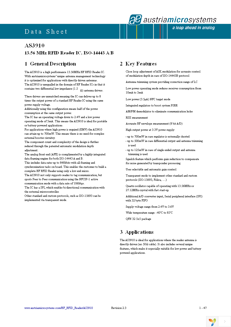 AS3910 DB Page 1